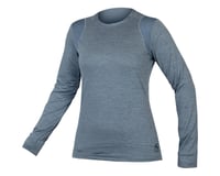 Endura Women's SingleTrack Long Sleeve Jersey (Blue Steel)